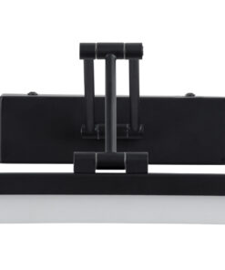 GloboStar® MARA 60446 Μοντέρνο Φωτιστικό Τοίχου - Απλίκα Καθρέπτη Μπάνιου - Πίνακα LED 12W 1400lm 120° AC 220-240V IP44 Μ60 x Π15 x Υ13cm - Φυσικό Λευκό 4500K - Μαύρο - 3 Χρόνια Εγγύηση 20 60446 8