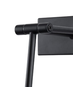 GloboStar® MARA 60446 Μοντέρνο Φωτιστικό Τοίχου - Απλίκα Καθρέπτη Μπάνιου - Πίνακα LED 12W 1400lm 120° AC 220-240V IP44 Μ60 x Π15 x Υ13cm - Φυσικό Λευκό 4500K - Μαύρο - 3 Χρόνια Εγγύηση 21 60446 9