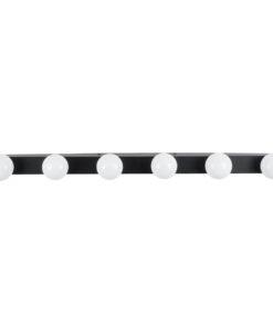 GloboStar® BELLA 60452 Μοντέρνο Φωτιστικό Τοίχου - Απλίκα Καθρέπτη Μπάνιου - Πίνακα LED 18W 2052lm 300° AC 220-240V IP44 Μ70 x Π11 x Υ6cm - Φυσικό Λευκό 4500K - Μαύρο - 3 Χρόνια Εγγύηση 15 60452 5