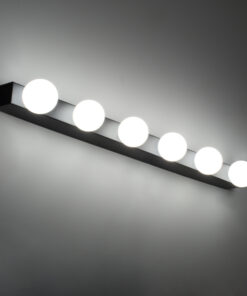 GloboStar® BELLA 60452 Μοντέρνο Φωτιστικό Τοίχου - Απλίκα Καθρέπτη Μπάνιου - Πίνακα LED 18W 2052lm 300° AC 220-240V IP44 Μ70 x Π11 x Υ6cm - Φυσικό Λευκό 4500K - Μαύρο - 3 Χρόνια Εγγύηση 19 60452 9