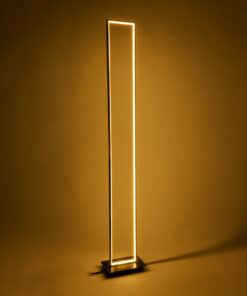 GloboStar® CORNELIE 60463 Μοντέρνο Επιδαπέδιο Φωτιστικό LED 24W 2640lm 200° AC 220-240V IP20 Ρυθμιζόμενο Λευκό CCT με Διακόπτη On/Off από 2700K έως 6000K - Μαύρο - Μ26 x Π16 x Υ153cm - 3 Χρόνια Εγγύηση 20 60463 8