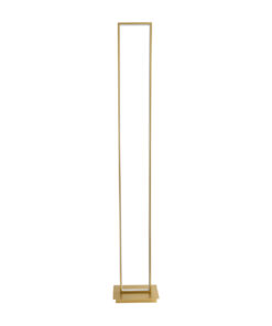 GloboStar® CORNELIE 60465 Μοντέρνο Επιδαπέδιο Φωτιστικό LED 24W 2640lm 200° AC 220-240V IP20 Ρυθμιζόμενο Λευκό CCT με Διακόπτη On/Off από 2700K έως 6000K - Χρυσό Πλατίνα - Μ26 x Π16 x Υ153cm - 3 Χρόνια Εγγύηση 15 60465 3