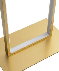 GloboStar® CORNELIE 60465 Μοντέρνο Επιδαπέδιο Φωτιστικό LED 24W 2640lm 200° AC 220-240V IP20 Ρυθμιζόμενο Λευκό CCT με Διακόπτη On/Off από 2700K έως 6000K - Χρυσό Πλατίνα - Μ26 x Π16 x Υ153cm - 3 Χρόνια Εγγύηση 17 60465 5