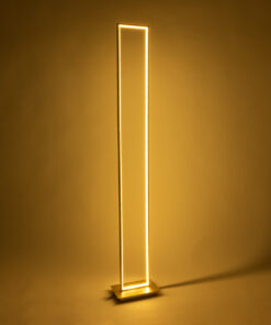 GloboStar® CORNELIE 60465 Μοντέρνο Επιδαπέδιο Φωτιστικό LED 24W 2640lm 200° AC 220-240V IP20 Ρυθμιζόμενο Λευκό CCT με Διακόπτη On/Off από 2700K έως 6000K - Χρυσό Πλατίνα - Μ26 x Π16 x Υ153cm - 3 Χρόνια Εγγύηση 20 60465 8