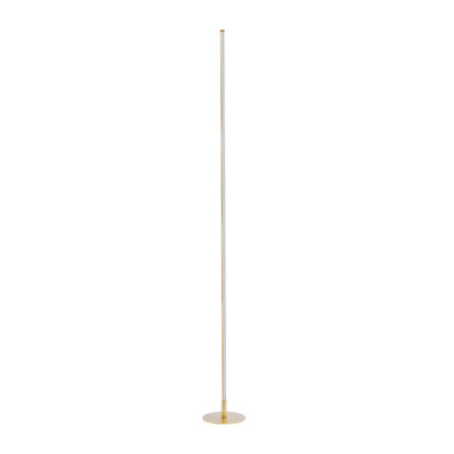 GloboStar® GloboStar® DALUMA 60472 Μοντέρνο Επιδαπέδιο Φωτιστικό LED 24W 2640lm 200° AC 220-240V IP20 Ρυθμιζόμενο Λευκό CCT από 2700K έως 6000K - Χρυσό Πλατίνα - Μ18 x Π18 x Υ160cm - 3 Χρόνια Εγγύηση