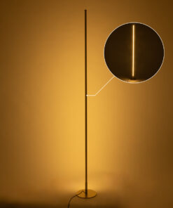 GloboStar® DALUMA 60472 Μοντέρνο Επιδαπέδιο Φωτιστικό LED 24W 2640lm 200° AC 220-240V IP20 Ρυθμιζόμενο Λευκό CCT από 2700K έως 6000K - Χρυσό Πλατίνα - Μ18 x Π18 x Υ160cm - 3 Χρόνια Εγγύηση 18 60472 8