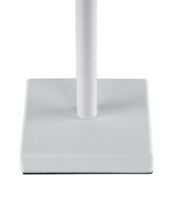 GloboStar® NEGA 60474 Μοντέρνο Επιτραπέζιο Φωτιστικό Πορτατίφ LED 2.2W 154lm 360° DC 5V Επαναφορτιζόμενο με Μπαταρία Li-ion 4000mAh - Διακόπτη Αφής - Θερμό Λευκό 2700K - Dimmable - D10 x H39cm - Λευκό - 2 Years Warranty 22 60474 9