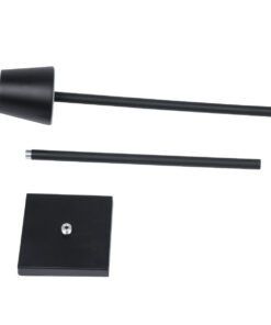 GloboStar® NEGA 60477 Μοντέρνο Επιδαπέδιο Φωτιστικό LED 2.2W 154lm 360° DC 5V IP44 Θερμό Λευκό 2700K Dimmable με Διακόπτη Αφής - Επαναφορτιζόμενο με Μπαταρία Li-ion 4000mAh - Μαύρο - Φ10 x Υ135cm - 2 Χρόνια Εγγύηση 25 60477 11