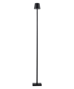 Alternative view of GloboStar® NEGA 60477 Μοντέρνο Επιδαπέδιο Φωτιστικό LED 2.2W 154lm 360° DC 5V IP44 Θερμό Λευκό 2700K Dimmable με Διακόπτη Αφής - Επαναφορτιζόμενο με Μπαταρία Li-ion 4000mAh - Μαύρο - Φ10 x Υ135cm - 2 Χρόνια Εγγύηση