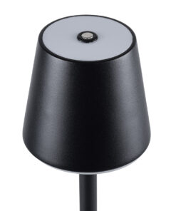 GloboStar® NEGA 60477 Μοντέρνο Επιδαπέδιο Φωτιστικό LED 2.2W 154lm 360° DC 5V IP44 Θερμό Λευκό 2700K Dimmable με Διακόπτη Αφής - Επαναφορτιζόμενο με Μπαταρία Li-ion 4000mAh - Μαύρο - Φ10 x Υ135cm - 2 Χρόνια Εγγύηση 20 60477 6