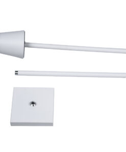 GloboStar® NEGA 60478 Μοντέρνο Επιδαπέδιο Φωτιστικό LED 2.2W 154lm 360° DC 5V IP44 Θερμό Λευκό 2700K Dimmable με Διακόπτη Αφής - Επαναφορτιζόμενο με Μπαταρία Li-ion 4000mAh - Λευκό - Φ10 x Υ135cm - 2 Χρόνια Εγγύηση 25 60478 11