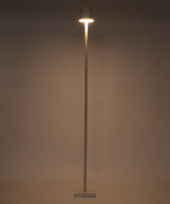 GloboStar® NEGA 60478 Μοντέρνο Επιδαπέδιο Φωτιστικό LED 2.2W 154lm 360° DC 5V IP44 Θερμό Λευκό 2700K Dimmable με Διακόπτη Αφής - Επαναφορτιζόμενο με Μπαταρία Li-ion 4000mAh - Λευκό - Φ10 x Υ135cm - 2 Χρόνια Εγγύηση 16 60478 12