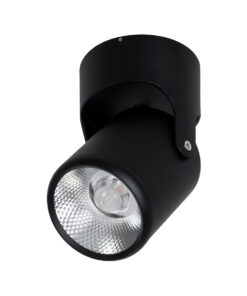 Alternative view of GloboStar® DETRONIC 60505 Επιφανειακό Κινούμενο Spot Downlight LED 10W 1250lm 24° AC 220-240V IP20 Φ9cm x Υ16cm - Στρόγγυλο - Μαύρο - Θερμό Λευκό 2700K - Bridgelux COB - TÜV Certified Driver - 5 Χρόνια Εγγύηση