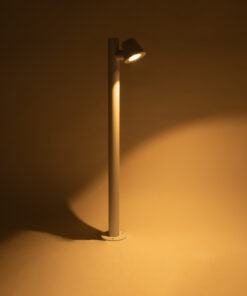 GloboStar® GARDENIA 60506 Φωτιστικό Κήπου - Κολωνάκι Αρχιτεκτονικού Φωτισμού Εξωτερικού Χώρου LED 7W 700lm 60° AC220-240V Αδιάβροχο IP65 - Σώμα Αλουμινίου & Tempered Glass - Μ12 x Π18 x Υ90cm - Θερμό Λευκό 2700K - Λευκό - Bridgelux Chip - 5 Years Warranty 18 60506 8