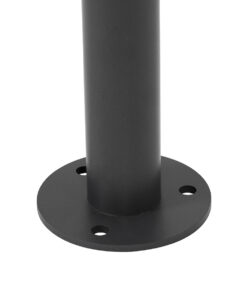 GloboStar® GARDENIA 60507 Φωτιστικό Κήπου - Κολωνάκι Αρχιτεκτονικού Φωτισμού Εξωτερικού Χώρου LED 7W 700lm 60° AC220-240V Αδιάβροχο IP65 - Σώμα Αλουμινίου & Tempered Glass - Μ12 x Π18 x Υ90cm - Θερμό Λευκό 2700K - Γκρι Ανθρακί - Bridgelux Chip - 5 Years Warranty 15 60507 5