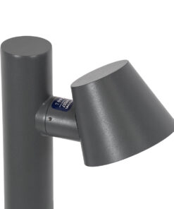 GloboStar® GARDENIA 60507 Φωτιστικό Κήπου - Κολωνάκι Αρχιτεκτονικού Φωτισμού Εξωτερικού Χώρου LED 7W 700lm 60° AC220-240V Αδιάβροχο IP65 - Σώμα Αλουμινίου & Tempered Glass - Μ12 x Π18 x Υ90cm - Θερμό Λευκό 2700K - Γκρι Ανθρακί - Bridgelux Chip - 5 Years Warranty 17 60507 7