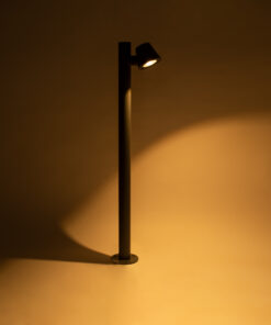 GloboStar® GARDENIA 60507 Φωτιστικό Κήπου - Κολωνάκι Αρχιτεκτονικού Φωτισμού Εξωτερικού Χώρου LED 7W 700lm 60° AC220-240V Αδιάβροχο IP65 - Σώμα Αλουμινίου & Tempered Glass - Μ12 x Π18 x Υ90cm - Θερμό Λευκό 2700K - Γκρι Ανθρακί - Bridgelux Chip - 5 Years Warranty 18 60507 8