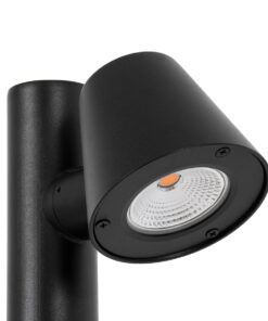 GloboStar® GARDENIA 60508 Φωτιστικό Κήπου - Κολωνάκι Αρχιτεκτονικού Φωτισμού Εξωτερικού Χώρου LED 7W 700lm 60° AC220-240V Αδιάβροχο IP65 - Σώμα Αλουμινίου & Tempered Glass - Μ12 x Π18 x Υ90cm - Θερμό Λευκό 2700K - Μαύρο - Bridgelux Chip - 5 Years Warranty 16 60508 6