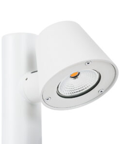 GloboStar® GARDENIA 60509 Φωτιστικό Κήπου - Πάρκου - Πλατείας - Κολωνάκι Αρχιτεκτονικού Φωτισμού Εξωτερικού Χώρου LED 7W 700lm 60° AC220-240V Αδιάβροχο IP65 - Σώμα Αλουμινίου & Tempered Glass - Μ15 x Π18 x Υ180cm - Θερμό Λευκό 2700K - Λευκό - Bridgelux Chip - 5 Years Warranty 16 60509 6