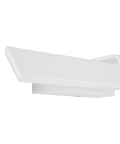 GloboStar® MIRROR 60512 Φωτιστικό Τοίχου - Απλίκα LED 12W 1440lm 120° AC 85-265V IP54 Φυσικό Λευκό 4500K Λευκό Μέταλλο - Μ42 x Π5 x Υ15cm - 2 Xρόνια Εγγύηση 13 60512 6