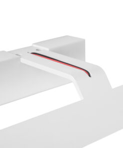 GloboStar® MIRROR 60512 Φωτιστικό Τοίχου - Απλίκα LED 12W 1440lm 120° AC 85-265V IP54 Φυσικό Λευκό 4500K Λευκό Μέταλλο - Μ42 x Π5 x Υ15cm - 2 Xρόνια Εγγύηση 15 60512 8