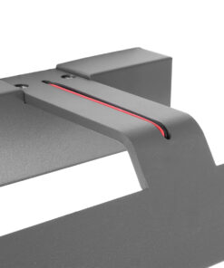 GloboStar® MIRROR 60513 Φωτιστικό Τοίχου - Απλίκα LED 12W 1440lm 120° AC 85-265V IP54 Φυσικό Λευκό 4500K Γκρι Μέταλλο - Μ42 x Π5 x Υ15cm - 2 Xρόνια Εγγύηση 16 60513 9