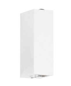 Alternative view of GloboStar® LINOR 60527 Φωτιστικό Τοίχου - Απλίκα Αρχιτεκτονικού Φωτισμού Εσωτερικού/Εξωτερικού Χώρου Up & Down LED 10W 1000lm 60° AC220-240V Αδιάβροχο IP65 - Σώμα Αλουμινίου & Tempered Glass - Μ12.5 x Π6 x Υ4cm - Θερμό Λευκό 2700K - Λευκό - Bridgelux Chip - 5 Years Warranty