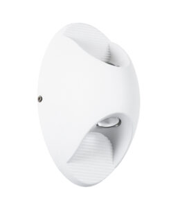 Alternative view of GloboStar® JEREMY 60530 Φωτιστικό Τοίχου - Απλίκα Αρχιτεκτονικού Φωτισμού Εσωτερικού/Εξωτερικού Χώρου Up & Down LED 10W 1000lm 60° AC220-240V Αδιάβροχο IP65 - Σώμα Αλουμινίου & Tempered Glass - Μ16 x Π10 x Υ7cm - Θερμό Λευκό 2700K - Λευκό - Bridgelux Chip - 5 Years Warranty