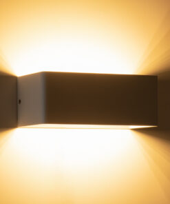 GloboStar® CIRCOA 60542 Φωτιστικό Τοίχου - Απλίκα Αρχιτεκτονικού Φωτισμού Εσωτερικού/Εξωτερικού Χώρου Up & Down LED 10W 1080lm 60° AC 220-240V IP44 Μ20 x Π8 x Υ10cm - Θερμό Λευκό 2700K - Λευκό - Bridgelux Chip - 3 Years Warranty 16 60542 7