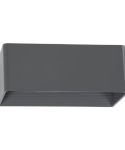 GloboStar® CIRCOA 60543 Φωτιστικό Τοίχου - Απλίκα Αρχιτεκτονικού Φωτισμού Εσωτερικού/Εξωτερικού Χώρου Up & Down LED 10W 1080lm 60° AC 220-240V IP44 Μ20 x Π8 x Υ10cm - Θερμό Λευκό 2700K - Γκρι Ανθρακί - Bridgelux Chip - 3 Years Warranty 12 60543 3