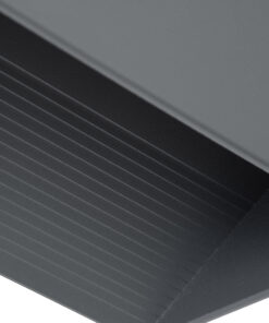 GloboStar® CIRCOA 60543 Φωτιστικό Τοίχου - Απλίκα Αρχιτεκτονικού Φωτισμού Εσωτερικού/Εξωτερικού Χώρου Up & Down LED 10W 1080lm 60° AC 220-240V IP44 Μ20 x Π8 x Υ10cm - Θερμό Λευκό 2700K - Γκρι Ανθρακί - Bridgelux Chip - 3 Years Warranty 15 60543 6