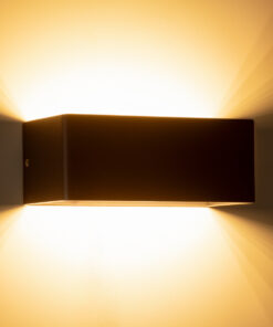 GloboStar® CIRCOA 60543 Φωτιστικό Τοίχου - Απλίκα Αρχιτεκτονικού Φωτισμού Εσωτερικού/Εξωτερικού Χώρου Up & Down LED 10W 1080lm 60° AC 220-240V IP44 Μ20 x Π8 x Υ10cm - Θερμό Λευκό 2700K - Γκρι Ανθρακί - Bridgelux Chip - 3 Years Warranty 16 60543 7