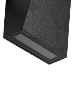 GloboStar® TRIANDE 60553 Φωτιστικό Τοίχου - Απλίκα Αρχιτεκτονικού Φωτισμού Εσωτερικού/Εξωτερικού Χώρου Up & Down LED 10W 1150lm 5° & 60° AC 220-240V Αδιάβροχο IP65 Μ8.5 x Π8.5 x Υ20cm - Θερμό Λευκό 2700K - Μαύρο - Bridgelux Chip - 3 Χρόνια Εγγύηση 16 60553 6