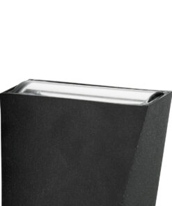 GloboStar® TRIANDE 60553 Φωτιστικό Τοίχου - Απλίκα Αρχιτεκτονικού Φωτισμού Εσωτερικού/Εξωτερικού Χώρου Up & Down LED 10W 1150lm 5° & 60° AC 220-240V Αδιάβροχο IP65 Μ8.5 x Π8.5 x Υ20cm - Θερμό Λευκό 2700K - Μαύρο - Bridgelux Chip - 3 Χρόνια Εγγύηση 17 60553 7