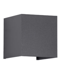 Alternative view of GloboStar® AXIS-S 60561 Φωτιστικό Τοίχου - Απλίκα Αρχιτεκτονικού Φωτισμού Εσωτερικού/Εξωτερικού Χώρου Up & Down LED 10W 1150lm 10 έως 60° AC 220-240V Αδιάβροχο IP65 Μ10 x Π10 x Υ10cm - Θερμό Λευκό 2700K - Γκρι Ανθρακί- Bridgelux Chip - 3 Years Warranty