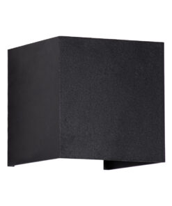 Alternative view of GloboStar® AXIS-S 60562 Φωτιστικό Τοίχου - Απλίκα Αρχιτεκτονικού Φωτισμού Εσωτερικού/Εξωτερικού Χώρου Up & Down LED 10W 1150lm 10 έως 60° AC 220-240V Αδιάβροχο IP65 Μ10 x Π10 x Υ10cm - Θερμό Λευκό 2700K - Μαύρο - Bridgelux Chip - 3 Years Warranty