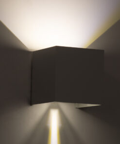 GloboStar® AXIS-S 60563 Φωτιστικό Τοίχου - Απλίκα Αρχιτεκτονικού Φωτισμού Εσωτερικού/Εξωτερικού Χώρου Up & Down LED 10W 1200lm 10 έως 60° AC 220-240V Αδιάβροχο IP65 Μ10 x Π10 x Υ10cm - Φυσικό Λευκό 4500K - Λευκό - Bridgelux Chip - 3 Years Warranty 22 60563 10