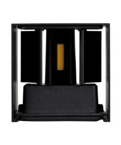 GloboStar® AXIS-S 60565 Φωτιστικό Τοίχου - Απλίκα Αρχιτεκτονικού Φωτισμού Εσωτερικού/Εξωτερικού Χώρου Up & Down LED 10W 1200lm 10 έως 60° AC 220-240V Αδιάβροχο IP65 Μ10 x Π10 x Υ10cm - Φυσικό Λευκό 4500K - Μαύρο - Bridgelux Chip - 3 Years Warranty 18 60565 6