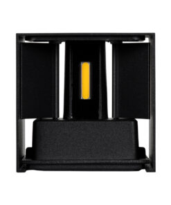 GloboStar® AXIS-S 60565 Φωτιστικό Τοίχου - Απλίκα Αρχιτεκτονικού Φωτισμού Εσωτερικού/Εξωτερικού Χώρου Up & Down LED 10W 1200lm 10 έως 60° AC 220-240V Αδιάβροχο IP65 Μ10 x Π10 x Υ10cm - Φυσικό Λευκό 4500K - Μαύρο - Bridgelux Chip - 3 Years Warranty 19 60565 7