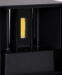 GloboStar® AXIS-S 60565 Φωτιστικό Τοίχου - Απλίκα Αρχιτεκτονικού Φωτισμού Εσωτερικού/Εξωτερικού Χώρου Up & Down LED 10W 1200lm 10 έως 60° AC 220-240V Αδιάβροχο IP65 Μ10 x Π10 x Υ10cm - Φυσικό Λευκό 4500K - Μαύρο - Bridgelux Chip - 3 Years Warranty 21 60565 9