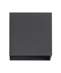 GloboStar® AXIS-S 60567 Φωτιστικό Τοίχου - Απλίκα Αρχιτεκτονικού Φωτισμού Εσωτερικού/Εξωτερικού Χώρου Up & Down LED 10W 1250lm 10 έως 60° AC 220-240V Αδιάβροχο IP65 Μ10 x Π10 x Υ10cm - Ψυχρό Λευκό 6000K - Γκρι Ανθρακί - Bridgelux Chip - 3 Χρόνια Εγγύηση 16 60567 4