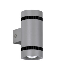 Alternative view of GloboStar® CANNONAL 60576 Φωτιστικό Τοίχου - Απλίκα Αρχιτεκτονικού Φωτισμού Εσωτερικού Χώρου Up & Down LED 10W 1150lm 30° AC 220-240V IP20 Μ5 x Π6.5 x Υ11cm - Θερμό Λευκό 2700K - Γκρι Ανθρακί με Μαύρο - Bridgelux Chip - 3 Χρόνια Εγγύηση