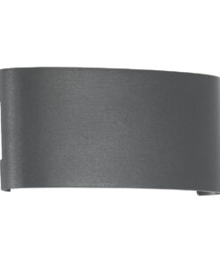 Alternative view of GLOBOSTAR® SIXOAD 60585 Μοντέρνο Φωτιστικό Τοίχου - Απλίκα LED 18W 1800lm 30° AC 220-240V Αδιάβροχο IP65 Θερμό Λευκό 2700K - Bridgelux COB Chip & TÜV SÜD Driver - Γκρι Ανθρακί Ματ - Μ17 x Π4 x Υ8cm - 5 Χρόνια Εγγύηση