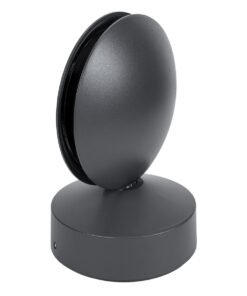 Alternative view of GloboStar® ZERODA 60597 Φωτιστικό Τοίχου - Απλίκα Αρχιτεκτονικού Φωτισμού Εσωτερικού/Εξωτερικού Χώρου LED 9W 1035lm 1° x 360° AC 220-240V Αδιάβροχο IP65 Μ11 x Π10 x Υ16cm - Θερμό Λευκό 2700K - Γκρι Ανθρακί - Bridgelux Chip - 3 Years Warranty