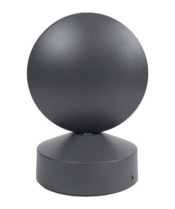 GloboStar® ZERODA 60597 Φωτιστικό Τοίχου - Απλίκα Αρχιτεκτονικού Φωτισμού Εσωτερικού/Εξωτερικού Χώρου LED 9W 1035lm 1° x 360° AC 220-240V Αδιάβροχο IP65 Μ11 x Π10 x Υ16cm - Θερμό Λευκό 2700K - Γκρι Ανθρακί - Bridgelux Chip - 3 Years Warranty 14 60597 4