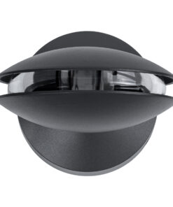 GloboStar® ZERODA 60597 Φωτιστικό Τοίχου - Απλίκα Αρχιτεκτονικού Φωτισμού Εσωτερικού/Εξωτερικού Χώρου LED 9W 1035lm 1° x 360° AC 220-240V Αδιάβροχο IP65 Μ11 x Π10 x Υ16cm - Θερμό Λευκό 2700K - Γκρι Ανθρακί - Bridgelux Chip - 3 Years Warranty 15 60597 5