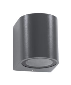 Alternative view of GloboStar® MURANO 60606 Φωτιστικό Τοίχου - Απλίκα Αρχιτεκτονικού Φωτισμού Εξωτερικού Χώρου Up or Down Αλουμινίου με Ντουί 1 x GU10 AC 220-240V Αδιάβροχο IP65 Μ8 x Π8 x Υ7cm - Γκρι Ανθρακί - 5 Years Warranty