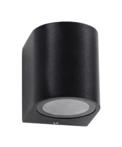 Alternative view of GloboStar® MURANO 60607 Φωτιστικό Τοίχου - Απλίκα Αρχιτεκτονικού Φωτισμού Εξωτερικού Χώρου Up or Down Αλουμινίου με Ντουί 1 x GU10 AC 220-240V Αδιάβροχο IP65 Μ8 x Π8 x Υ7cm - Μαύρο  - 5 Years Warranty