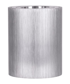 Alternative view of GloboStar® AKIRA 60619 Επιφανειακό Κινούμενο Στρόγγυλο Φωτιστικό Σποτ Αλουμινίου με Ντουί GU10 AC 220-240V IP44 Φ8 x Υ10cm - Ασημί Βούρτσας