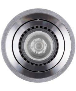 GloboStar® AKIRA 60619 Επιφανειακό Κινούμενο Στρόγγυλο Φωτιστικό Σποτ Αλουμινίου με Ντουί GU10 AC 220-240V IP44 Φ8 x Υ10cm - Ασημί Βούρτσας 9 60619 3